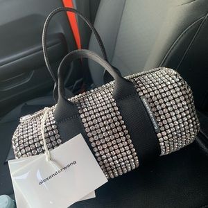 Alexander Wang Cruiser- white crystal mini duffle